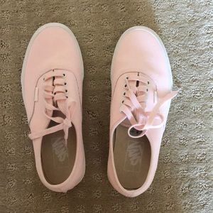 Light pink Vans. Size 8 women’s, 6.5 men’s.